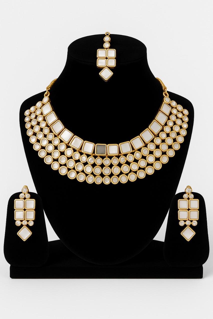 Silver Plated Crystal Necklace